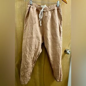 Not Perfect Linen Toledo cropped pants